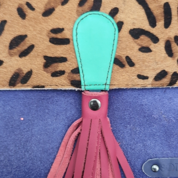 Soruka Leather Clutch with Tassel - Picture 4 of 9